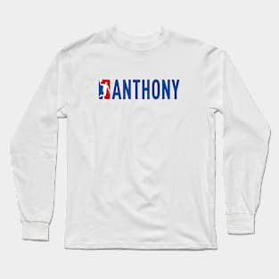 Anthony NBA Basketball Custom Player Your Name T-Shirt Long Sleeve T-Shirt